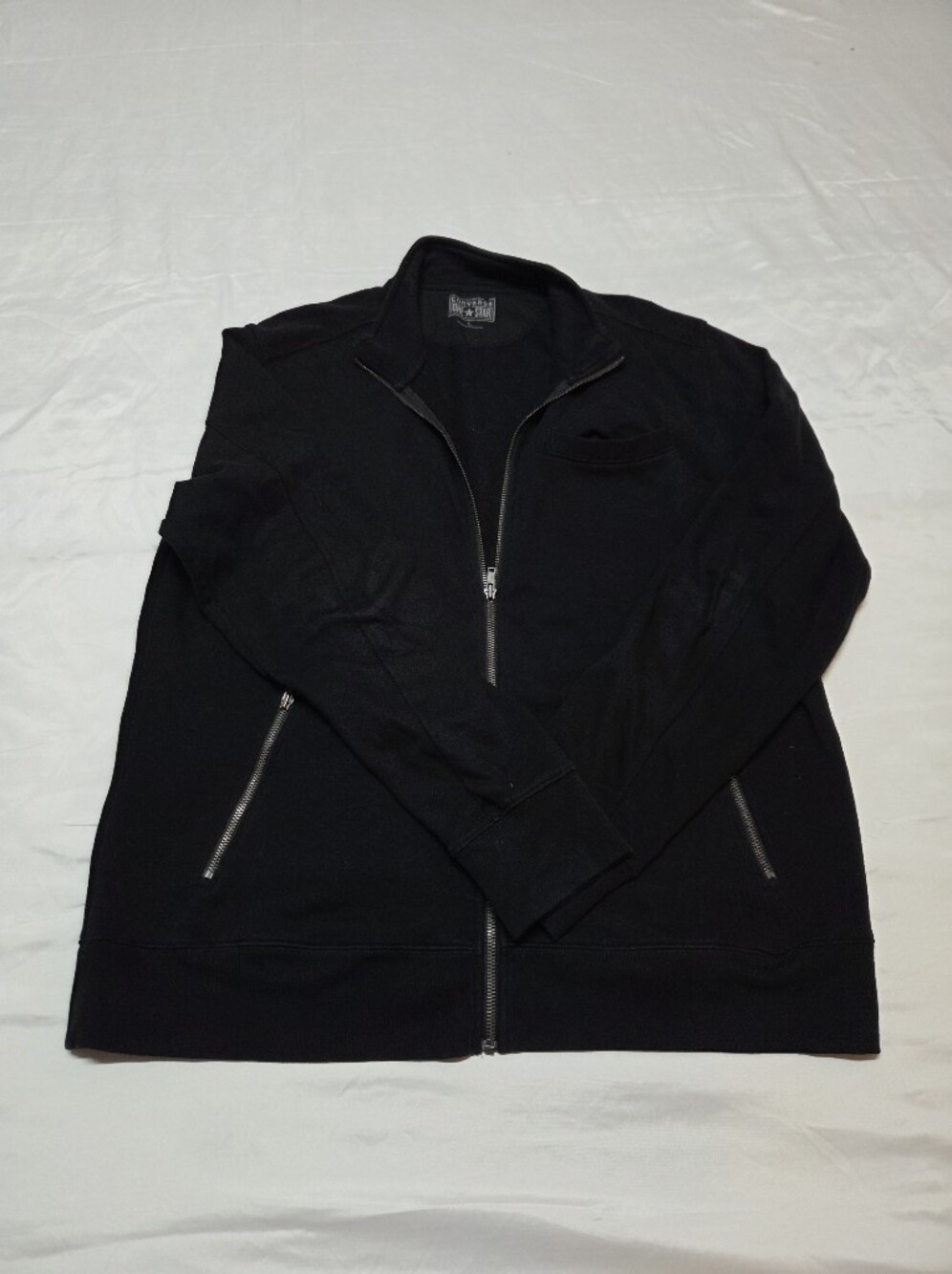 Converse Men's Black Zip-Up Sweater Jacket
